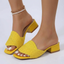 Women's Chic Block Heel Slip On Sandals