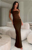 Women's Elegant Long Lace Detail Dress