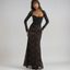 Women's Elegant Long Lace Wedding Guest Maxi Dress