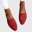 Women's Relaxed Woven Pointed Toe Backless Summer Mule Flats
