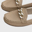 Women's Slip-On with Gold Chain Detail Loafers