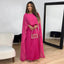 Women's Elegant Wedding Guest Cape Maxi Dress