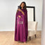 Women's Elegant Wedding Guest Cape Maxi Dress
