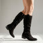 Comfortable Knee High Faux Suede Boots for Women