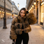Cropped Faux Fur Jacket for Women