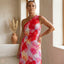 Women’s Red Vibrant Pleated Summer Maxi Dress