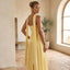 Women's Scarf Neck Strapless Side Slit Maxi Dress