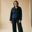 Women's Tailored Stand Collar Button Front Jacket
