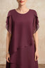 Women's Classic Flared Tiered Midi Dress