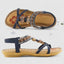 Women's Bohemian Red T-Strap Sandals