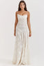 Women's Flowy Open Back Adjustable Straps Long Summer Dress
