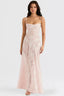Women's Flowy Open Back Adjustable Straps Long Summer Dress