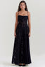 Women's Flowy Open Back Adjustable Straps Long Summer Dress