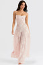 Women's Flowy Open Back Adjustable Straps Long Summer Dress