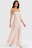 Women's Flowy Open Back Adjustable Straps Long Summer Dress