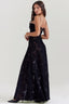 Women's Flowy Open Back Adjustable Straps Long Summer Dress