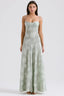 Women's Flowy Open Back Adjustable Straps Long Summer Dress