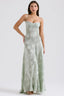 Women's Flowy Open Back Adjustable Straps Long Summer Dress