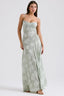 Women's Flowy Open Back Adjustable Straps Long Summer Dress