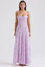 Women's Flowy Open Back Adjustable Straps Long Summer Dress
