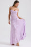 Women's Flowy Open Back Adjustable Straps Long Summer Dress