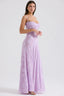 Women's Flowy Open Back Adjustable Straps Long Summer Dress