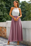 Women's Wedding Guest Halter Maxi Dress