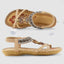 Women's Bohemian Red T-Strap Sandals