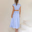 Women's Sleeveless Mock Neck Side Cutouts Maxi Dress
