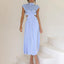 Women's Sleeveless Mock Neck Side Cutouts Maxi Dress