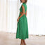 Women's Sleeveless Mock Neck Side Cutouts Maxi Dress