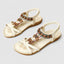 Women's Bohemian Red T-Strap Sandals