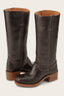 Women's Classic Knee-High Round-Toe Block-Heel Western Boots
