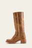Women's Classic Knee-High Round-Toe Block-Heel Western Boots